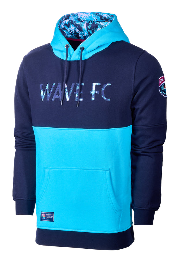 Youth San Diego Wave FC Wave Fill Color Block Hoodie