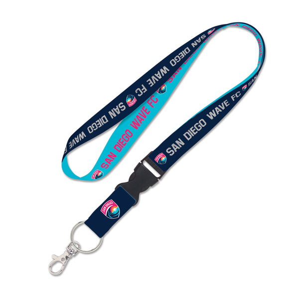 San Diego Wave FC Crest and Wordmark Detachable Buckle Lanyard