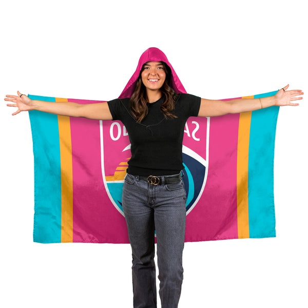 San Diego Wave FC Stripe Hoodie Flag
