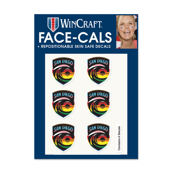 San Diego Wave FC Pride Face Cals