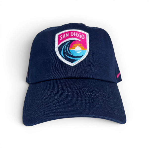 Nike San Diego Wave FC Woven Patch Crest Navy Club Hat