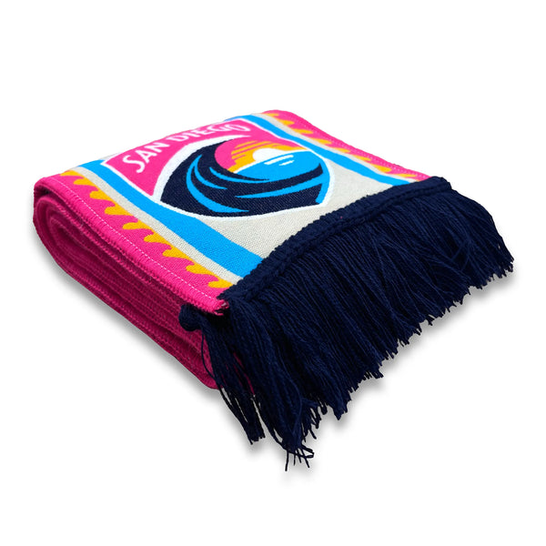 San Diego Wave FC Wave Stripes HD Woven Scarf
