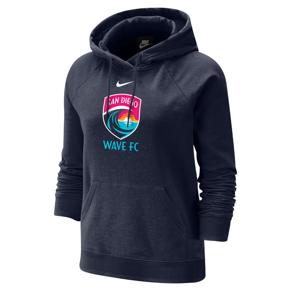 Women's Nike San Diego Wave FC Crest Varsity Fleece Hoodie