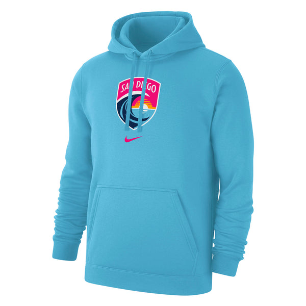 Men's Nike San Diego Wave FC Crest Club Fleece Hoodie