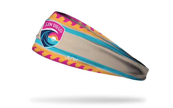 San Diego Wave FC Wave Stripes Crest Headband