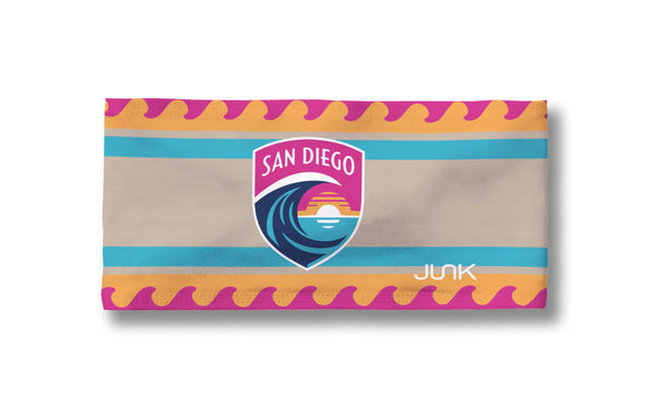 San Diego Wave FC Wave Stripes Crest Headband