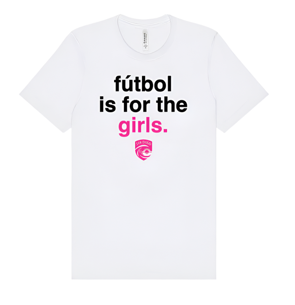 Unisex San Diego Wave FC Fútbol Is For The Girls Short Sleeve Tee