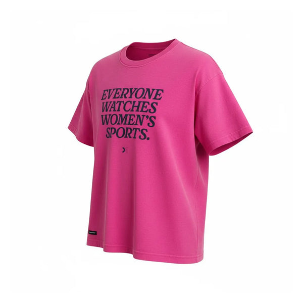 Unisex San Diego Wave FC x Togethxr Everyone Watches Women's Sports Pink Short Sleeve Tee