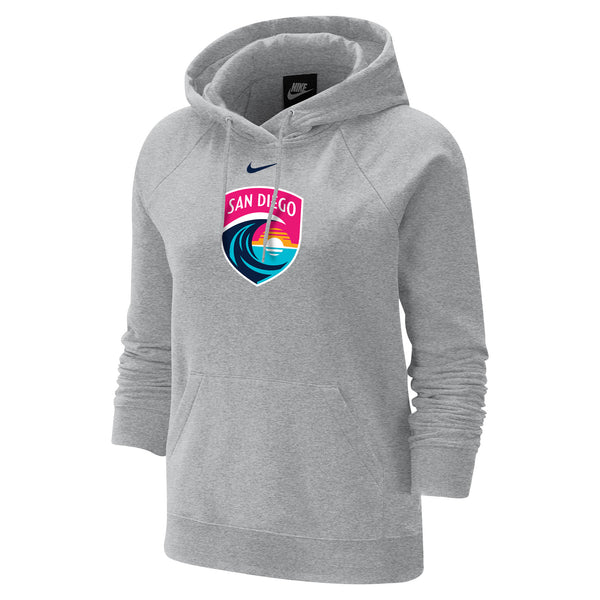 Women's Nike San Diego Wave FC Crest Varsity Fleece Hoodie