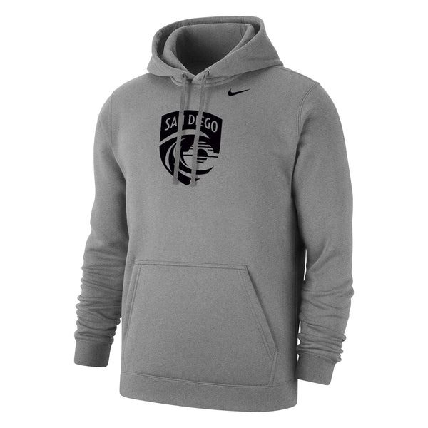 Men's Nike San Diego Wave FC One Color Crest Club Fleece Hoodie