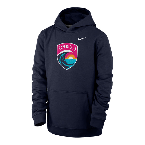 Youth Nike San Diego Wave FC Crest Club Hoodie
